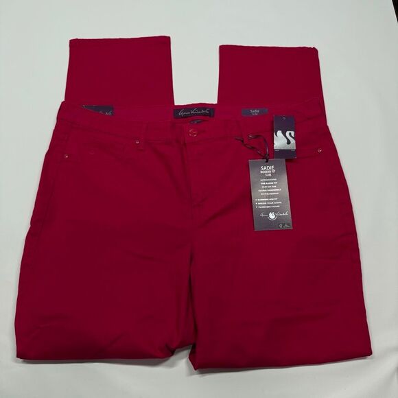 Gloria Vanderbilt Sadie modern fit slim pomegranate size 18 NWT - Picture 9 of 9